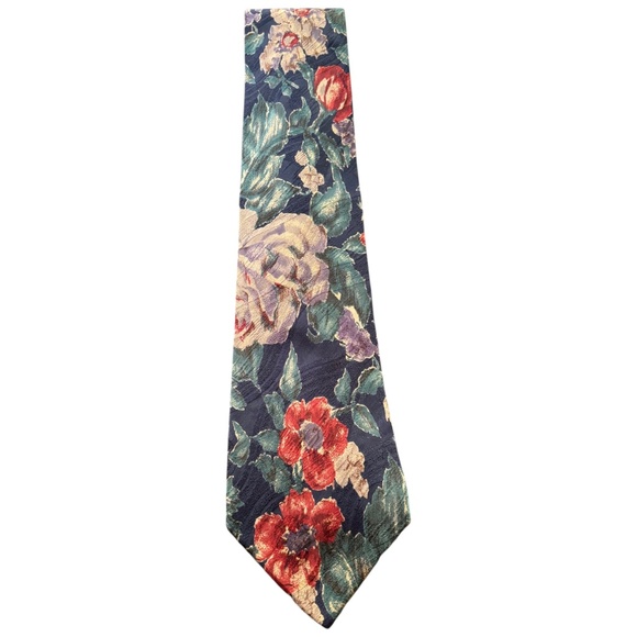 Other - Mondo Uomo Silk Floral Neck Tie